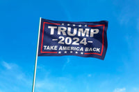 Thumbnail for Trump 2024 Take America Back Flag 3' x 5' Size