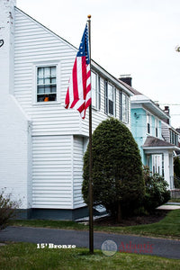 Thumbnail for Phoenix Telescoping Flagpole with Free American Flag, Securi-Shur Anti-Theft Locking Clamp, and Lifetime Anti-Theft Guarantee