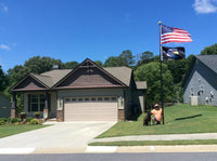 Thumbnail for Phoenix Telescoping Flagpole with Free American Flag, Securi-Shur Anti-Theft Locking Clamp, and Lifetime Anti-Theft Guarantee