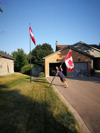 Thumbnail for Phoenix Telescoping Flagpole with Free American Flag, Securi-Shur Anti-Theft Locking Clamp, and Lifetime Anti-Theft Guarantee