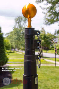 Thumbnail for Telescoping Flagpole With Free American Flag Securi-Shur Anti-Theft Locking Clamp And Lifetime Guarantee American Made Flagpole