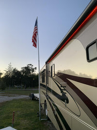 Thumbnail for Phoenix Telescoping Flagpole with Free American Flag, Securi-Shur Anti-Theft Locking Clamp, and Lifetime Anti-Theft Guarantee