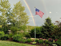 Thumbnail for Phoenix Telescoping Flagpole with Free American Flag, Securi-Shur Anti-Theft Locking Clamp, and Lifetime Anti-Theft Guarantee