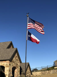 Thumbnail for Phoenix Telescoping Flagpole with Free American Flag, Securi-Shur Anti-Theft Locking Clamp, and Lifetime Anti-Theft Guarantee