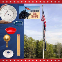 Thumbnail for Skip Bedell Memorial Day Telescoping Flagpole Package Deal