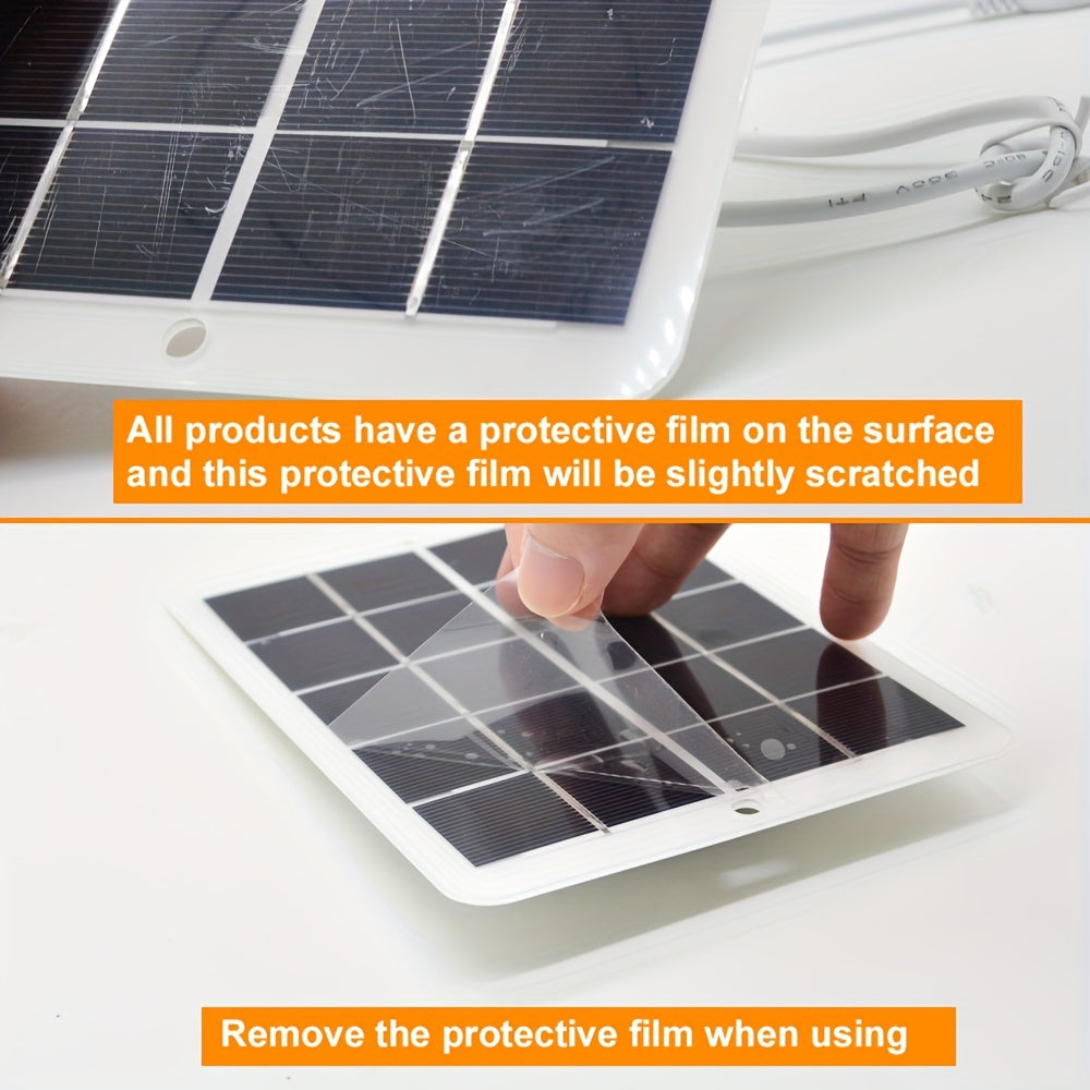 1Pc Portable USB Foldable Solar Panel - Waterproof Folding Solar Panels for Mobile Phone Battery and Tablets Charger, and for Outdoor Camping Home