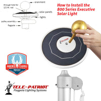 Thumbnail for 800 Series LED Solar Flagpole Light - Executive TelePatriot Phoenix Light System