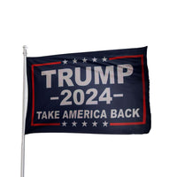 Thumbnail for Trump 2024 Take America Back Flag 3' x 5' Size