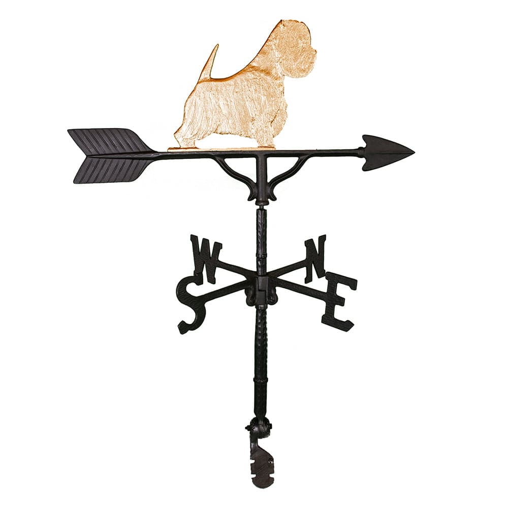 Gold West Highland Terrier Weathervane Image