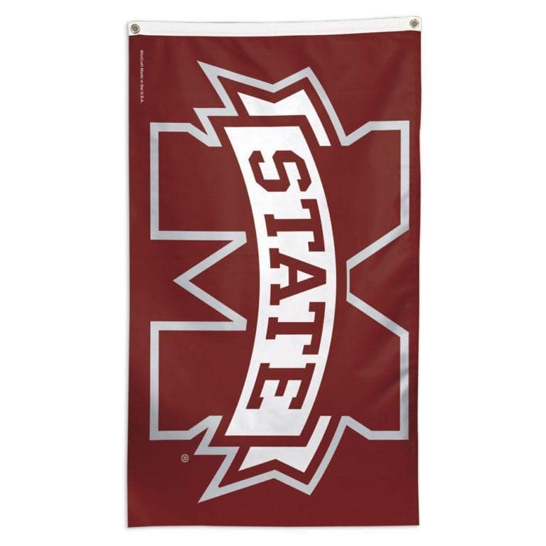 NCAA Mississippi State Bulldogs team flag for sale for an extendable flagpole