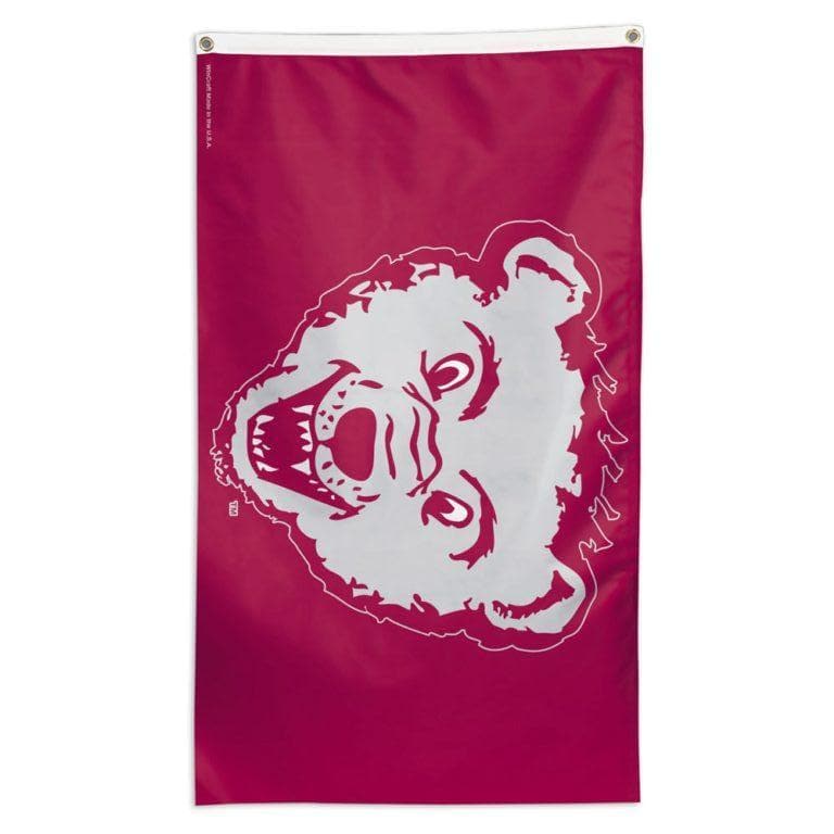 NCAA Montana Grizzlies team flag for sale with bear face