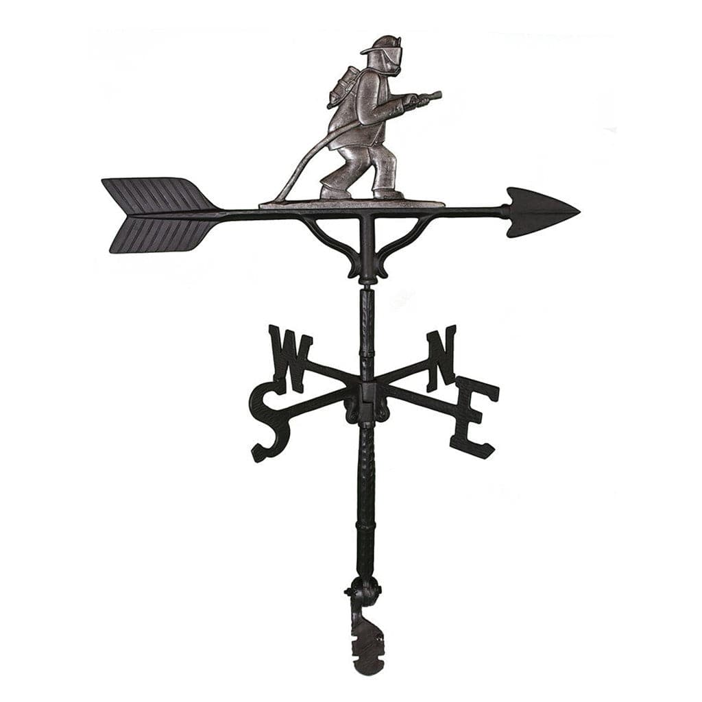 Iron fire fighter decorative weathervane