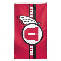 Thumbnail for NCAA Utah Utes team flag for sale to put underneath another flag on a flagpole