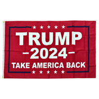 Thumbnail for Trump 2024 Take America Back Flag 3' x 5' Size