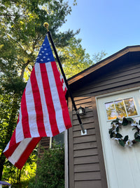 Thumbnail for 6FT Phoenix Outrigger Flag Pole Set w/ 3'x5' Premium Nylon American Flag & Embroidered Stars & Gold Ball Topper