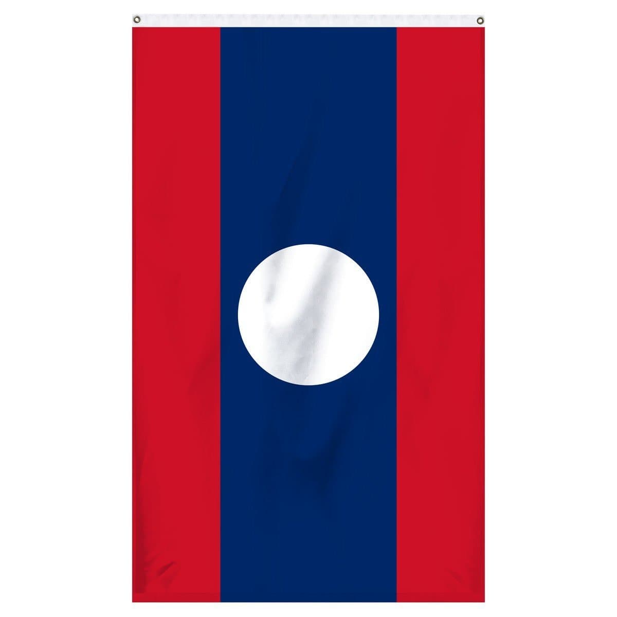 The national flag of Laos for sale online to buy from Atlantic Flag and Pole