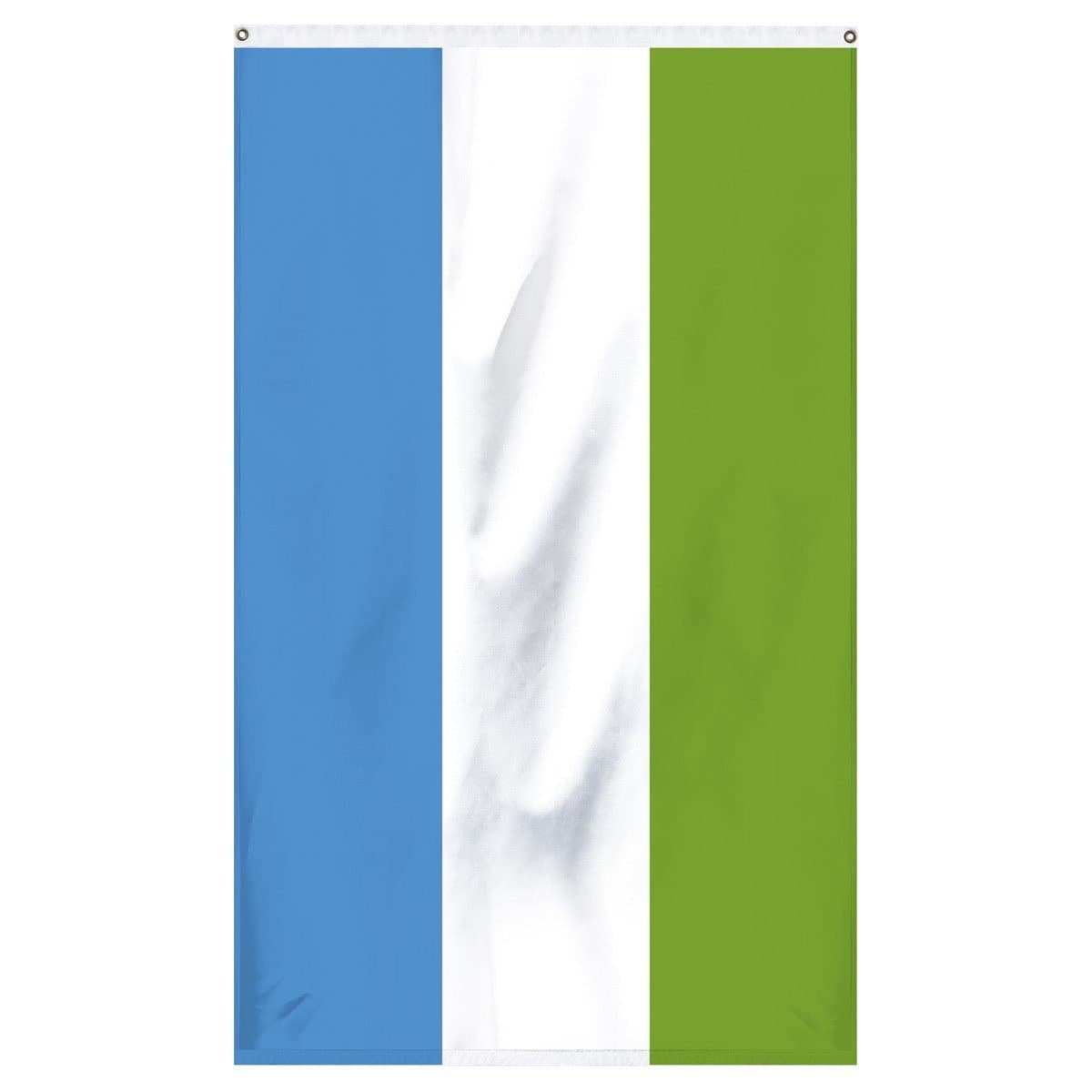 Sierra Leone National flag for sale to buy online from Atlantic Flag and Pole